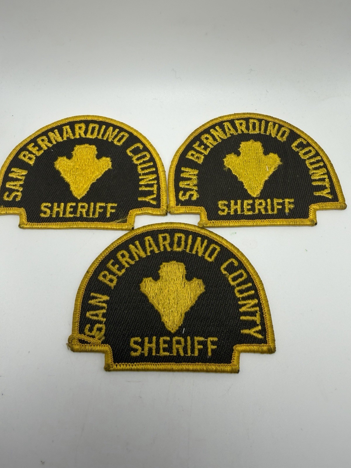 San Bernardino County California Sheriff Patch Lot Of Three