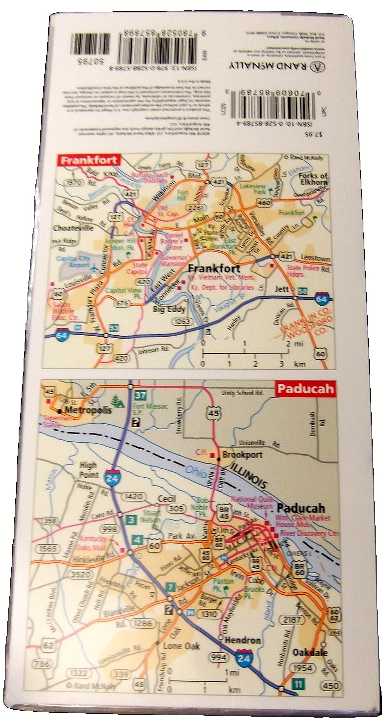 Kentucky State Rand McNally Easy to Fold Laminated Map