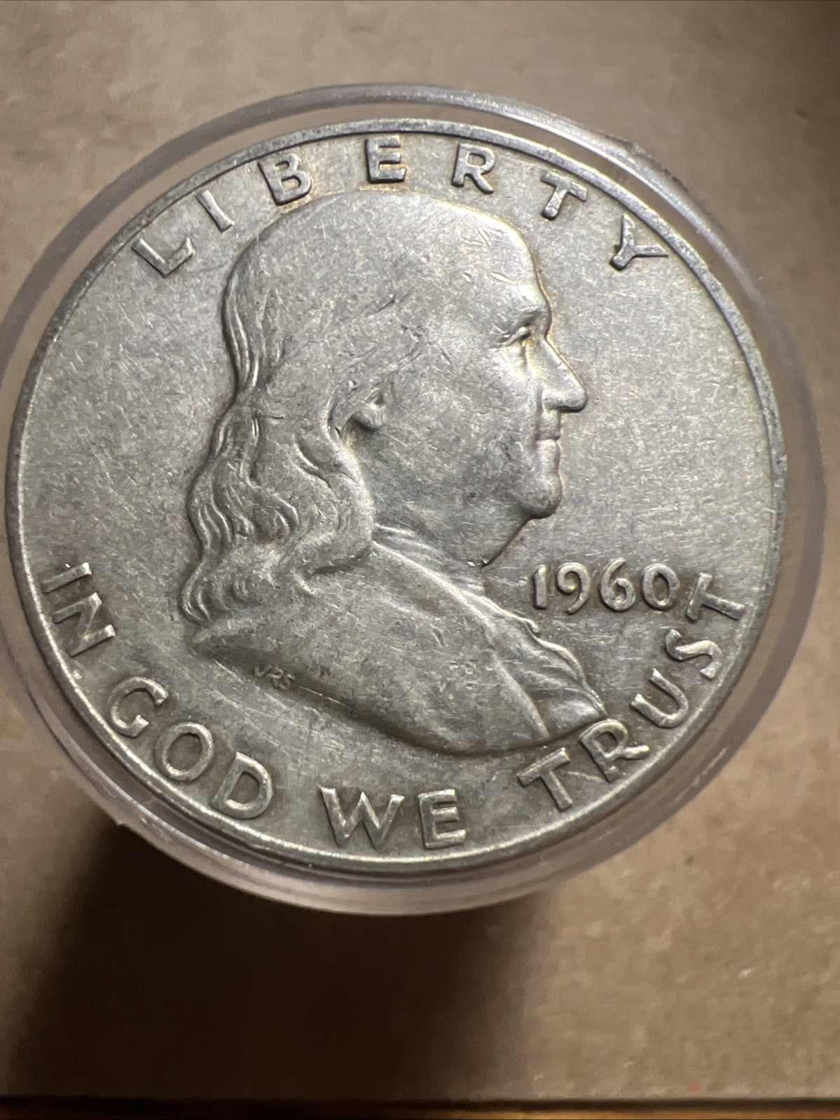 Roll of Franklin 1/2 Dollars 10$ Face 90% Silver 20 Coins