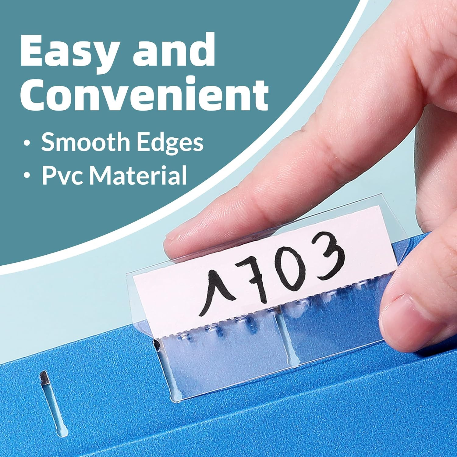 File Folder Tabs, 50 Sets Hanging File Folder Labels Tabs and Inserts for Hangi
