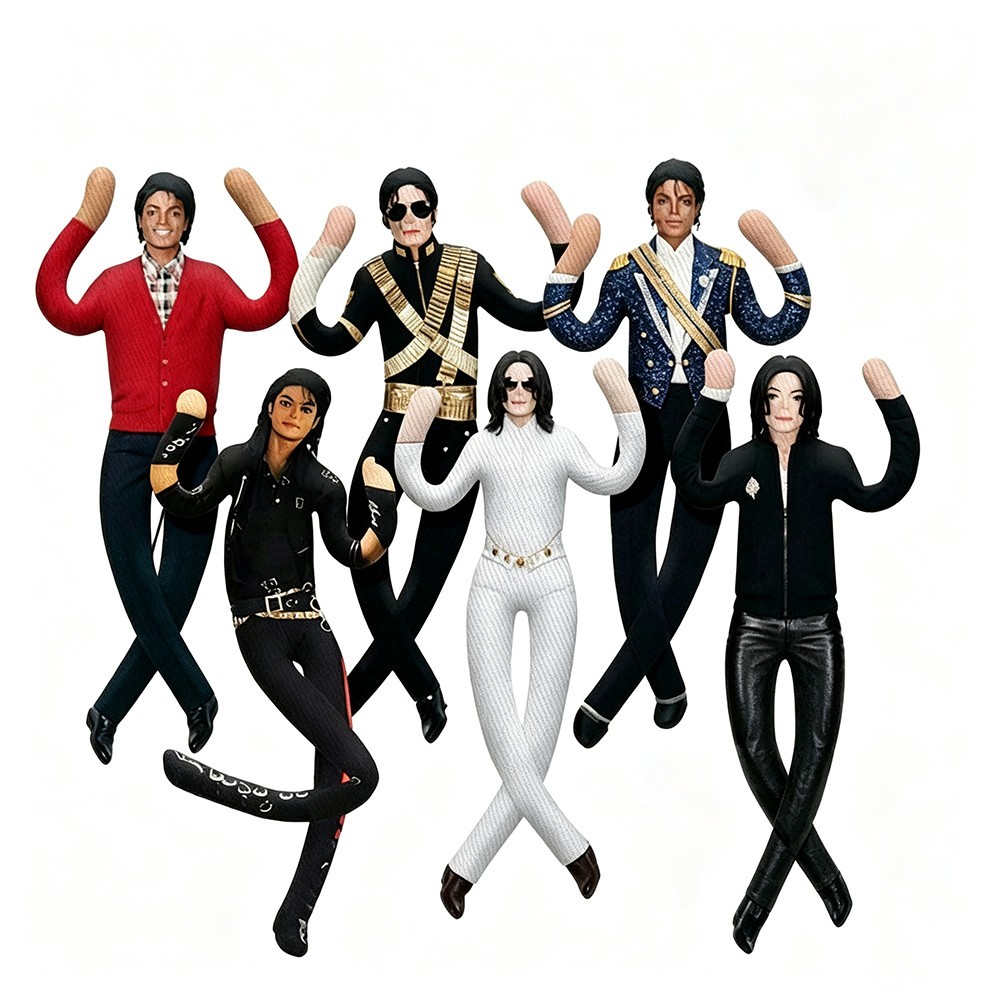 Michael Jackson Cosplay Doll Plush Stuffed Figure Abstract Joint Mobility Toy US