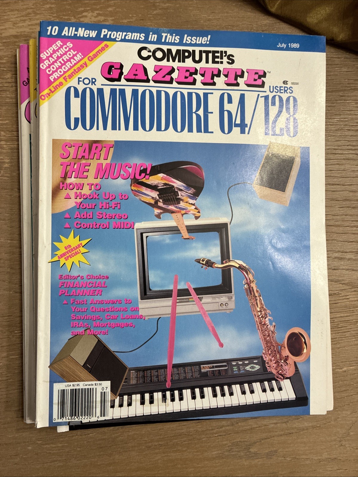 Compute!'s Gazette Magazine 12 issue lot for Commodore Users Jan 89-Dec 89