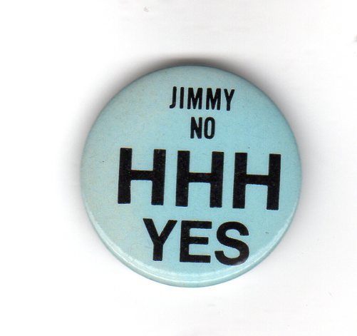 Hubert Who? Anti Hubert Humphrey Campaign Button