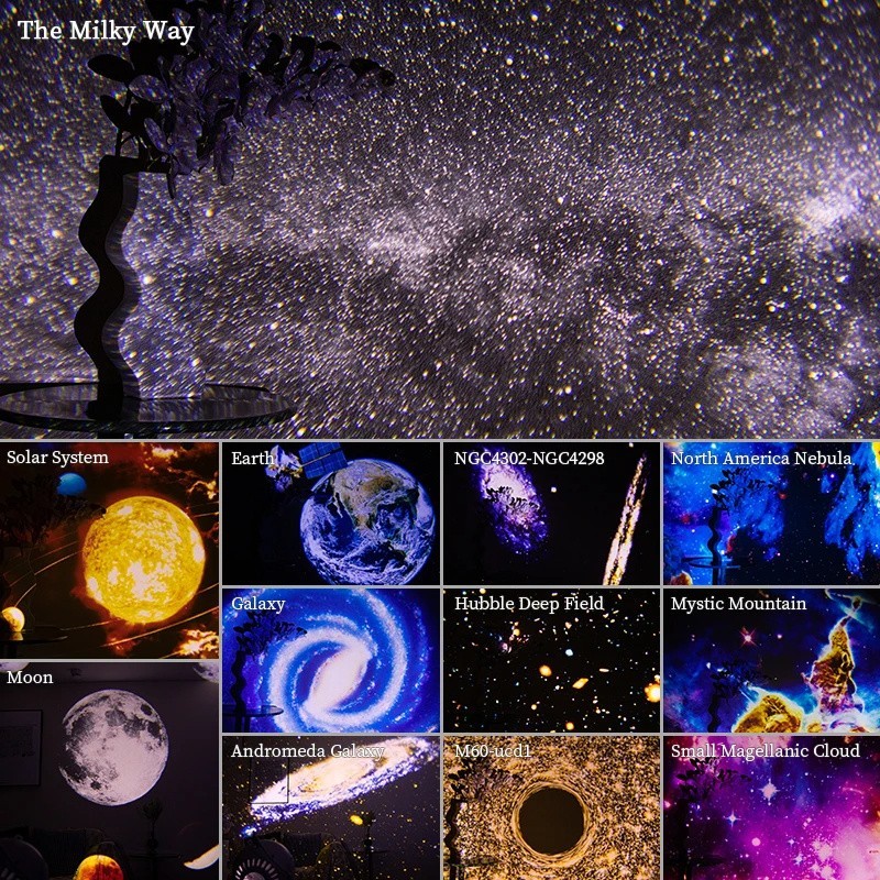 astronaut projector galaxy starry sky night light