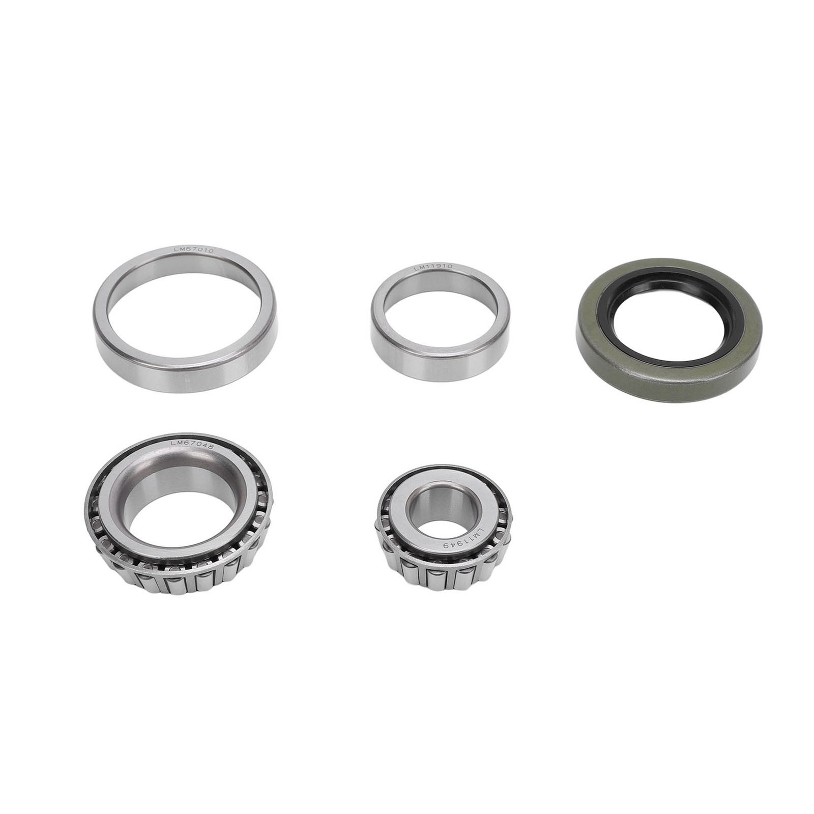 Trailer Axle Hub Bearings Set 5PCS Trailer Wheel Bearing Kit For 1-1/4in 3/ YVVW