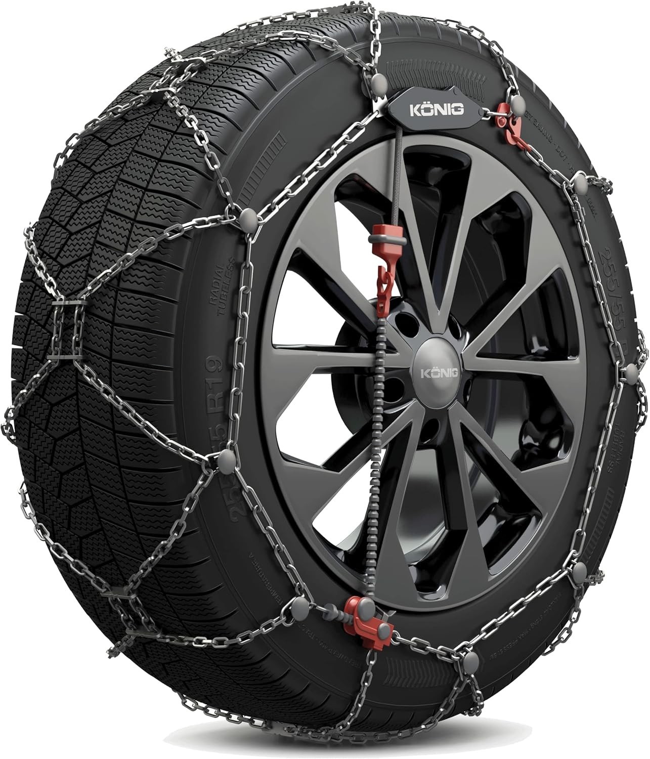 THULE/KONIG 12mm XG-12 Premium SUV/Crossover Snow Chain, Size 225 (Pair)