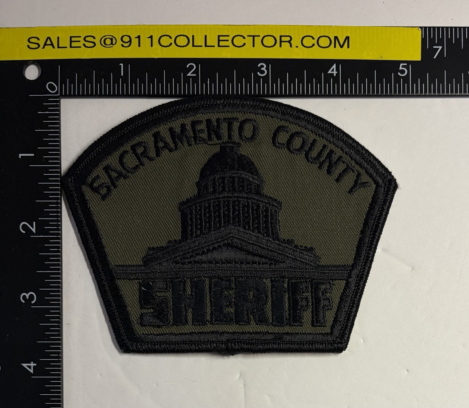 CALIFORNIA SACRAMENTO COUNTY SHERIFF SUBDUED SWAT 2 PATCH SET #D33