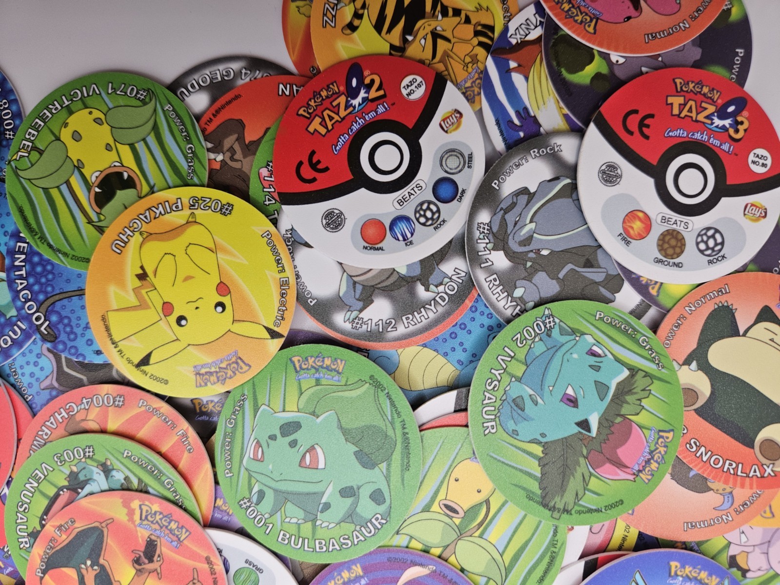 Full Set Of The 151 Pokemon Tazos From 1st Generation Pokemon Figure U.S Seller