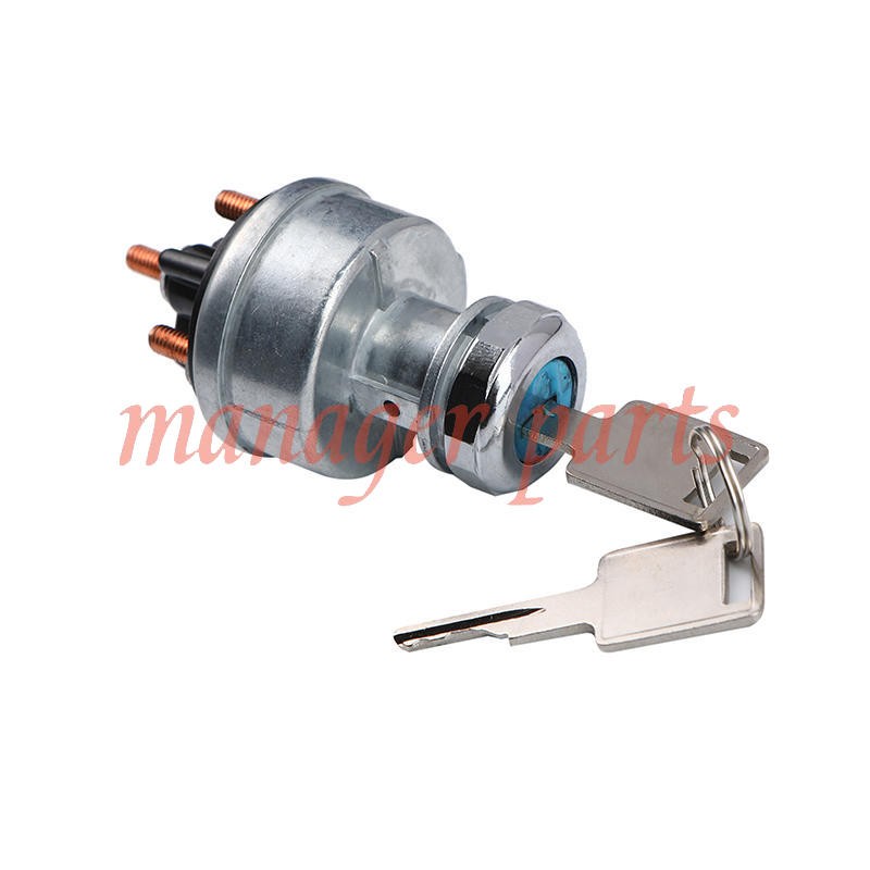 Ignition Switch w/ 2 Keys MG641833 for John Deere Loader 3375 4475 6675 675 8875