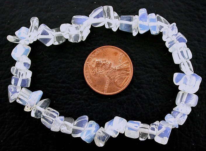 OPALITE CHIP GEMSTONE GEM STONE NATURAL BEADS STRETCH BRACELET SB39