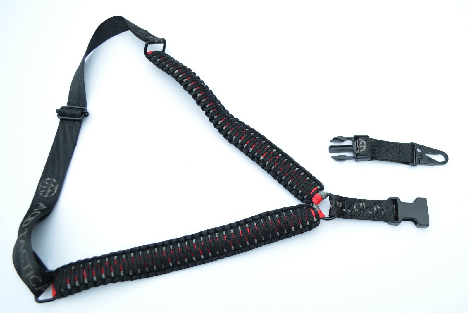 550 Paracord Rifle Gun Bow Shotgun Tactical Sling 1 Point w/QD BLACK WIDOW