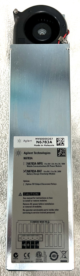 Agilent N6783A-BAT Battery Charge/Discharge Module 8V, -2 to +3A, 24W