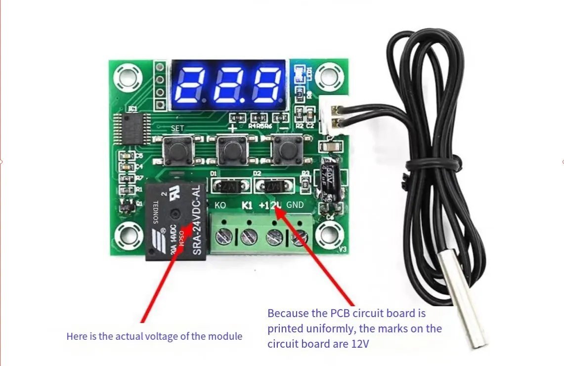 W1209 24V -50 - 110C Digital Thermostat Temperature Control Switch Sensor Module