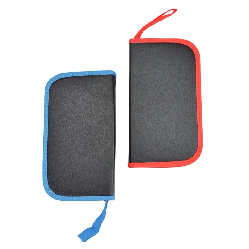 Small Tool Pouches with Zipper Small Tool Bag Tool Pouch PU Material 2 Colors