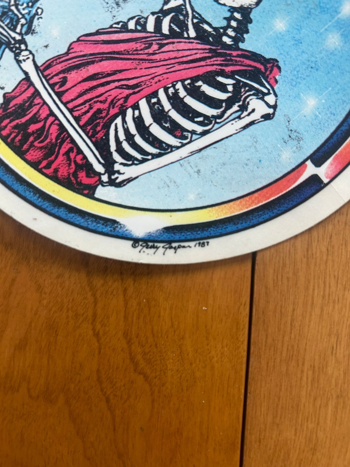 1987 Grateful Dead Aquarius Sticker - Jerry Jasper