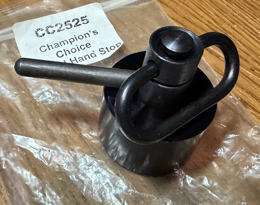 Target Rifle Hand Stop Sling Swivel Champions Choice Round CC2525 Handstop 40x