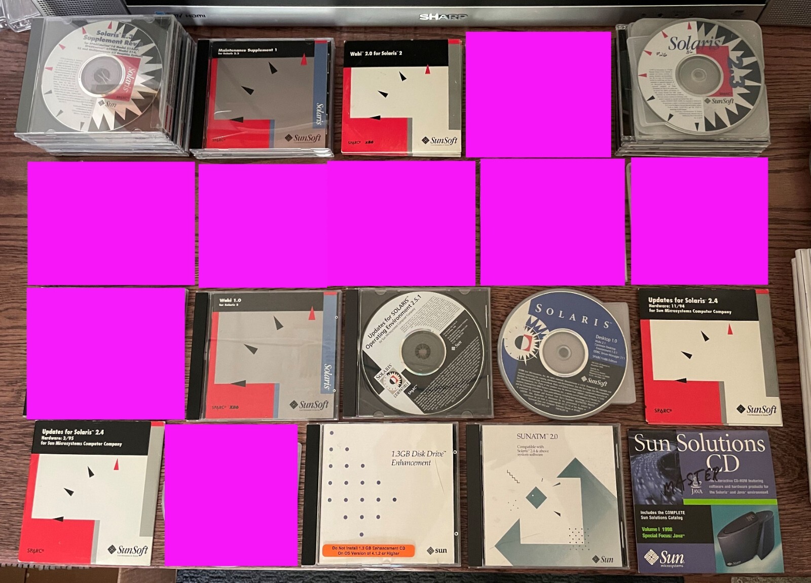 One Sun Microsystems Installation CD, You Pick One CD from the Pictures, Solaris