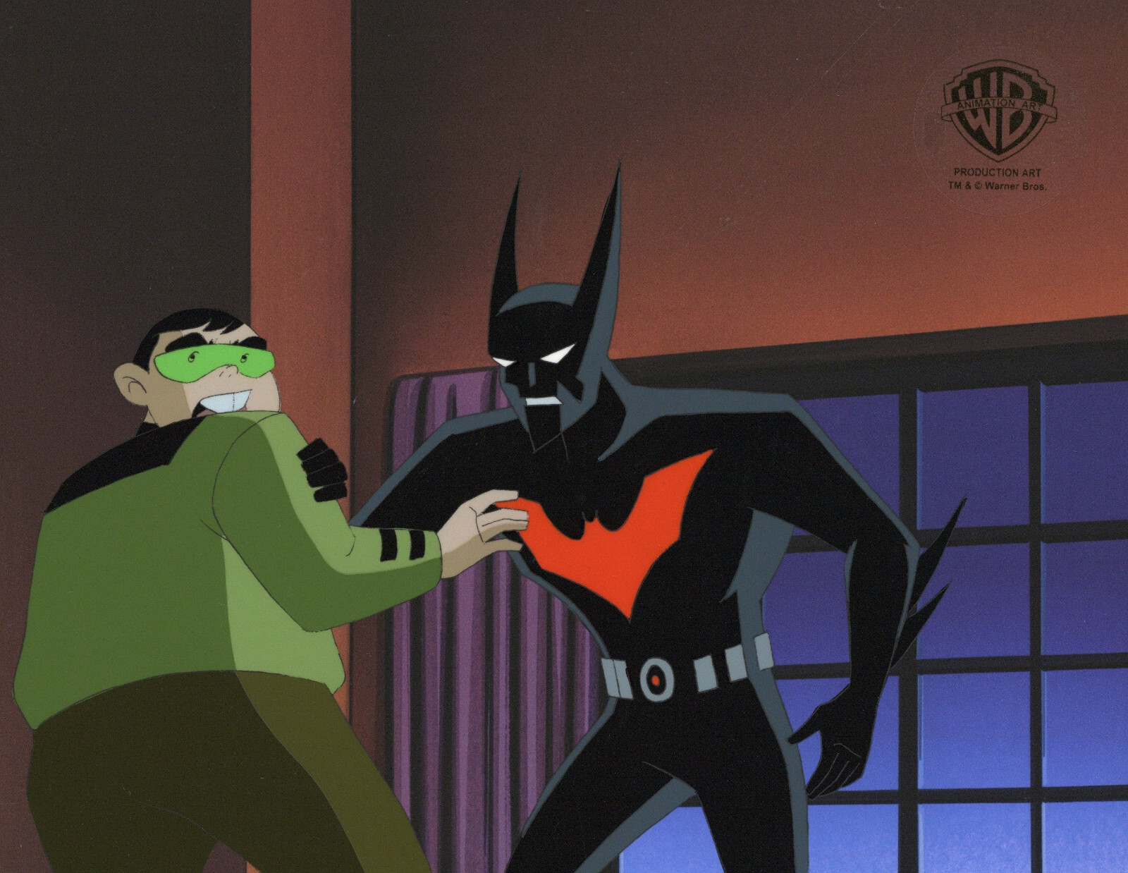 Batman Beyond-Original Production Cel/Drawing-Batman/Howie-Terry's Friend Dates