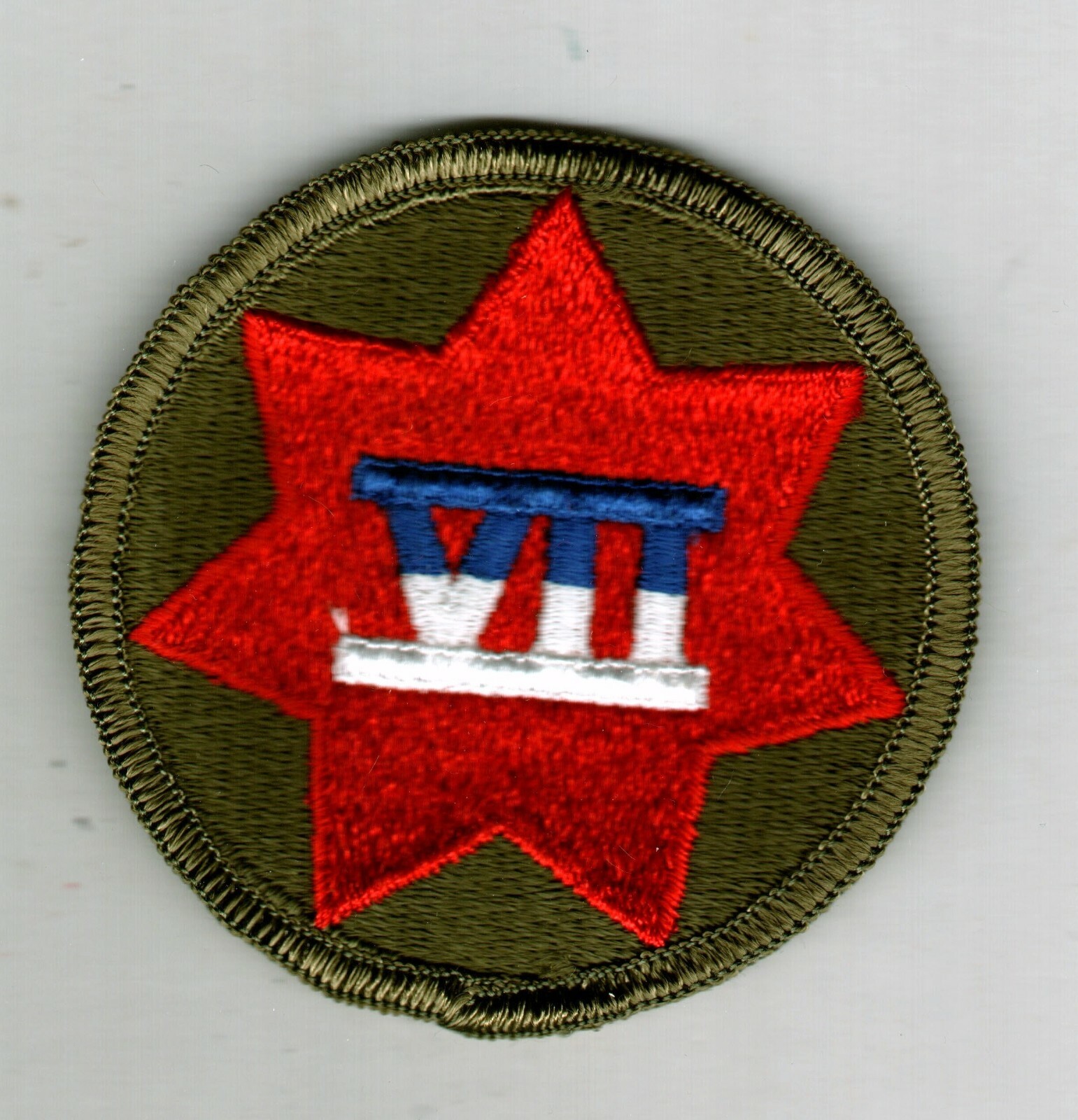 7th CORPS U.S. ARMY PATCH FULL COLOR - NEW OLD STOCK