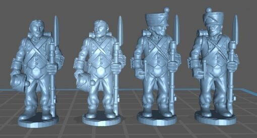 French Infantry 1808, campaign uniform at ease - Resin 28mm Minis
