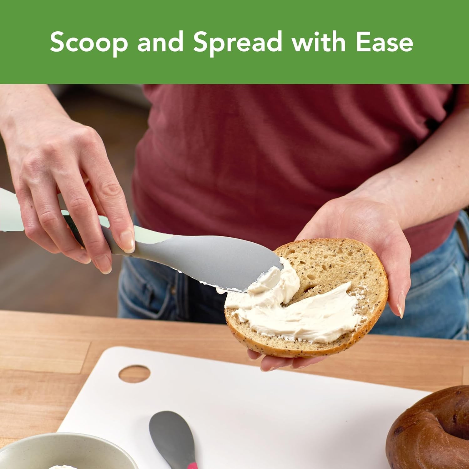 Dual End Silicone Sandwich Spreader Tool