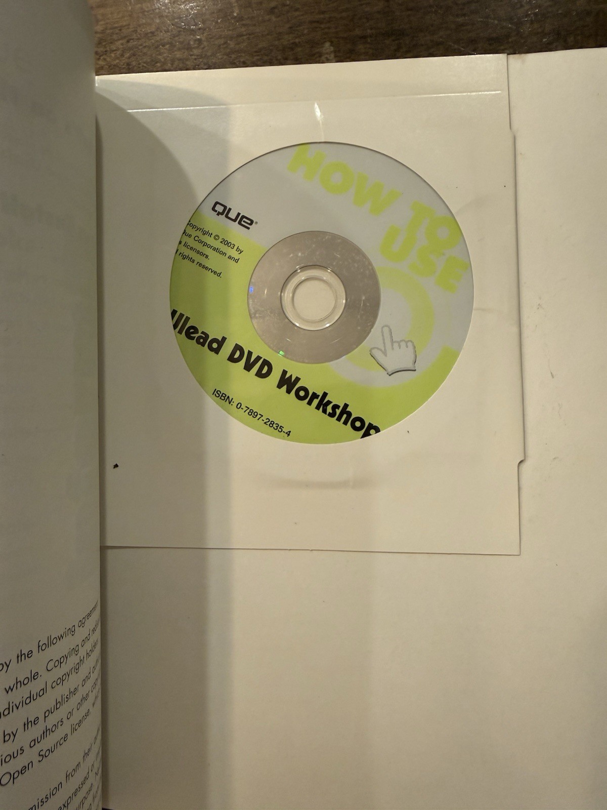 QUE How to Use ULEAD DVD Workshop DVD w/ Software, Projects & Video IN COLOR