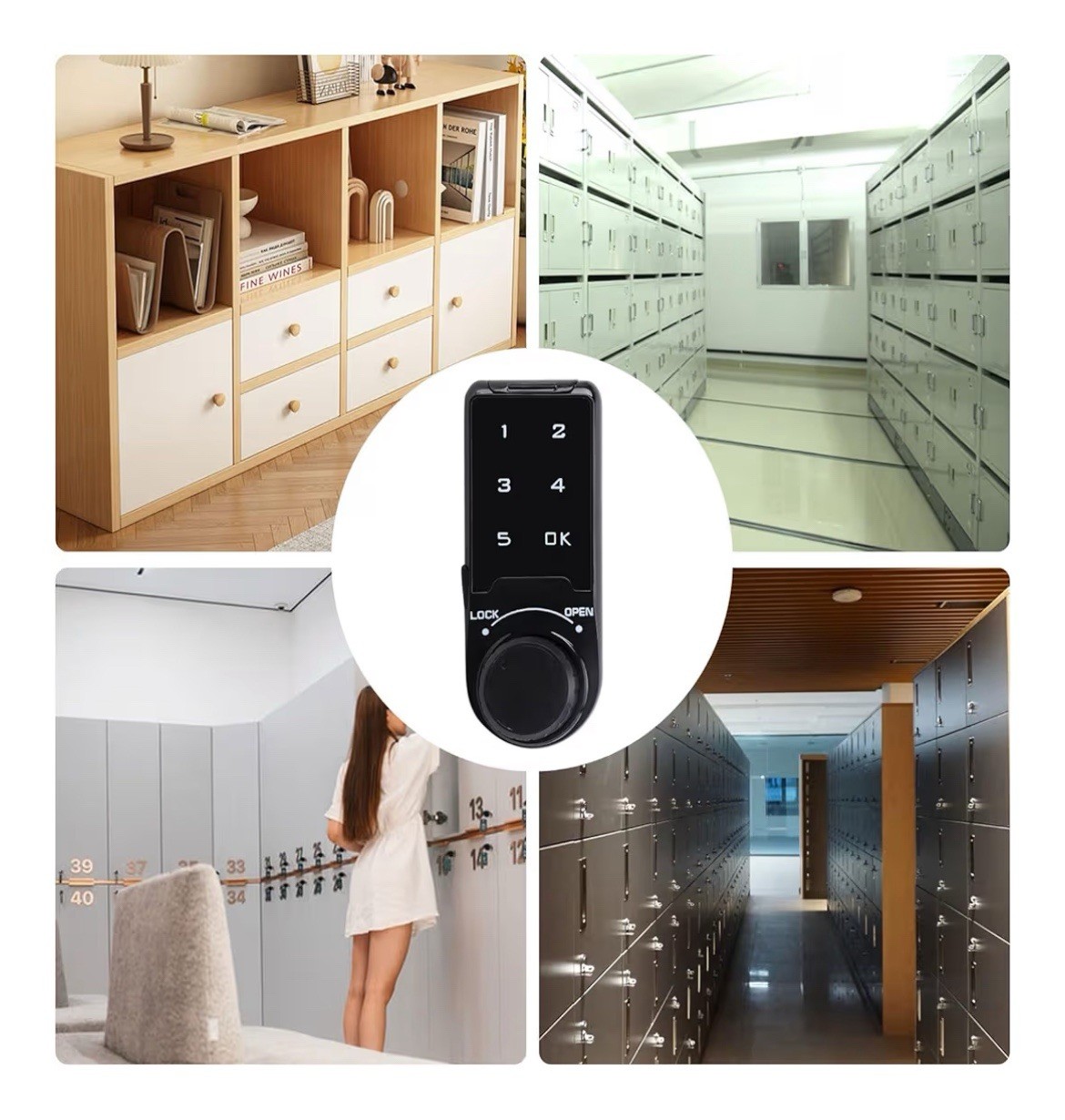 Code Security Lock, Electronic Cabinet, Drawer Deadbolt Lock, Digital Keypad