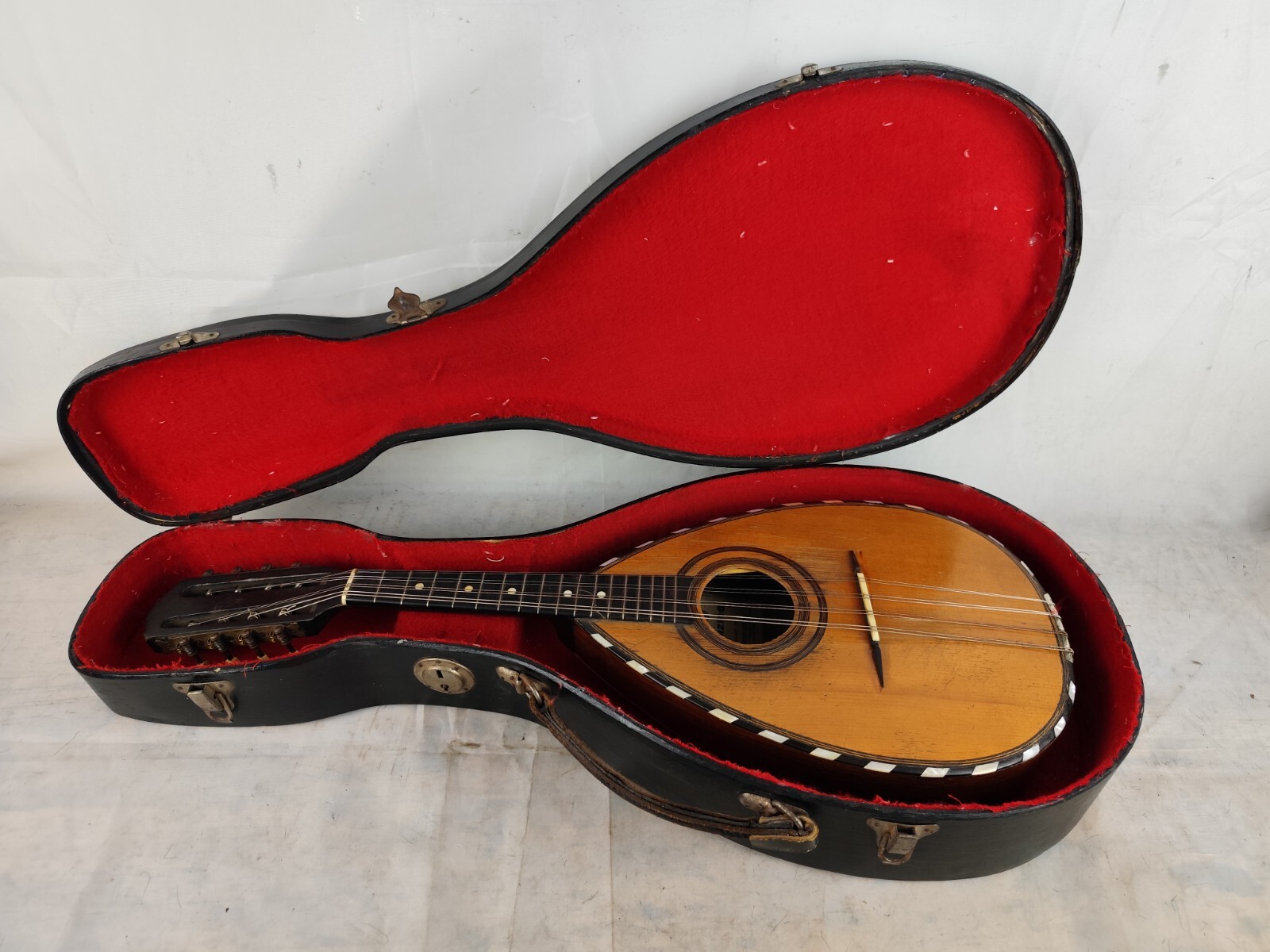 Antonio Monzino 4/4 Mandolin + Original Case 1910 Milan 曼陀林 만돌린マンドリン