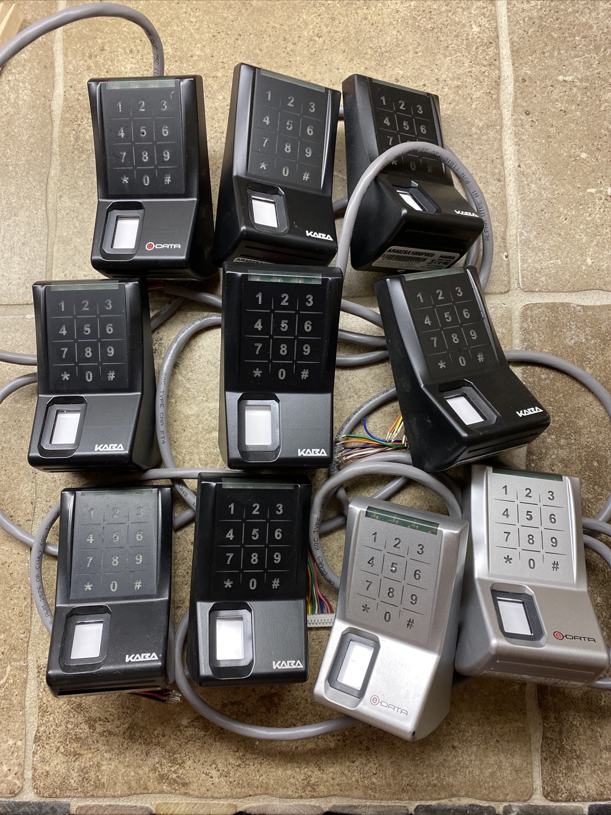 LOT OF 10 Kaba Fingerprint Key Scanner Code Lock Sets AR402