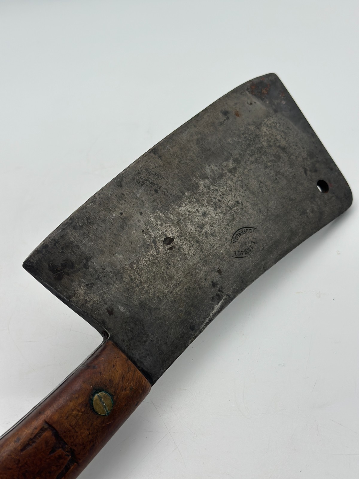 Vintage L. & I. J. White 1837 Meat Cleaver Buffalo New York EA 15.25" Heavy