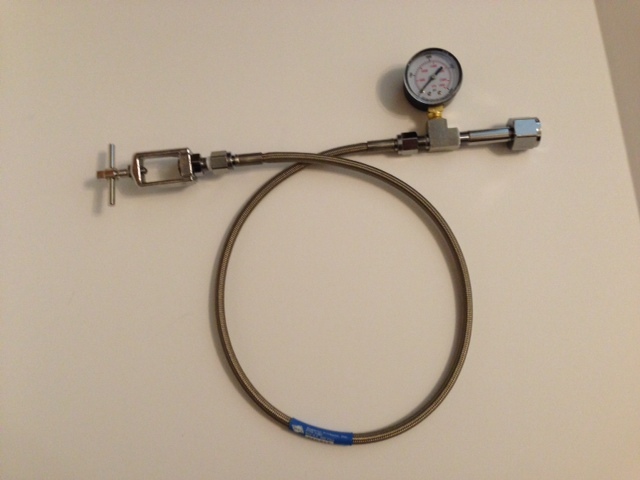Transfill Adaptor CGA 540 CGA 870 - 36" / 3 ft Aviation Veterinary Medical