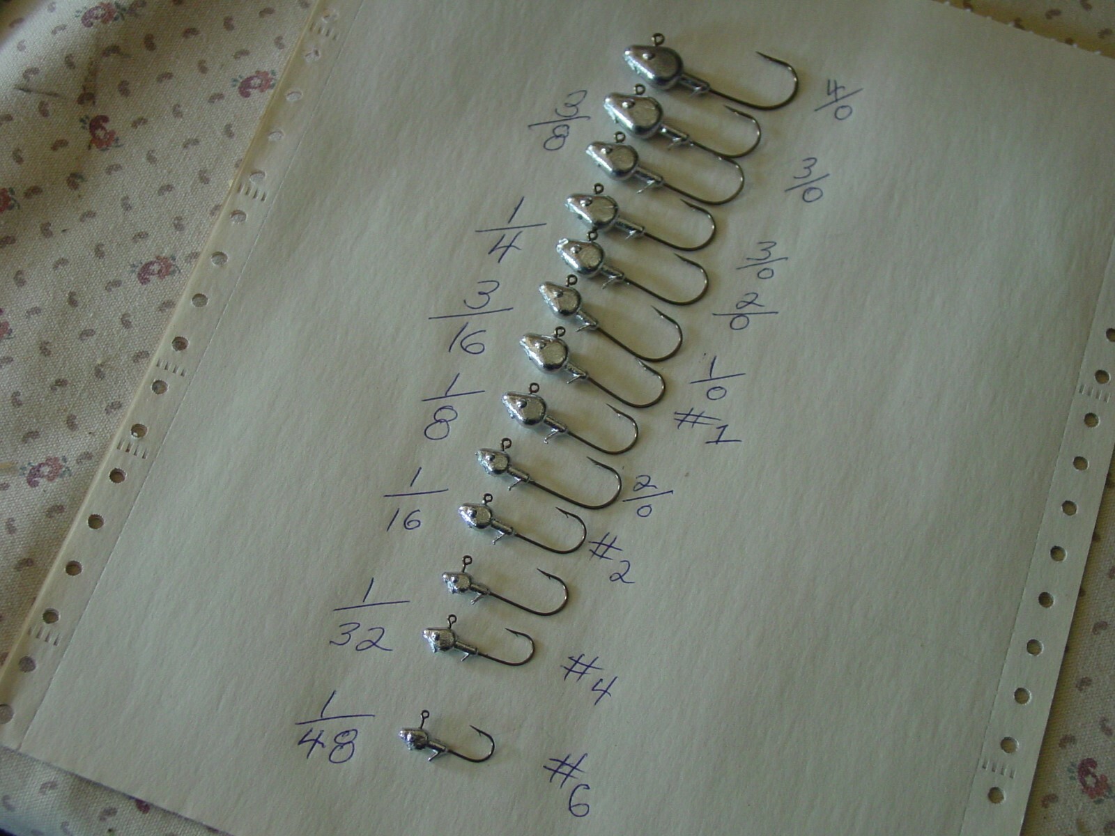 12 Minnow Head Jigs on Bronze 570 Eagle claw Hooks You Choose size & Oz's.