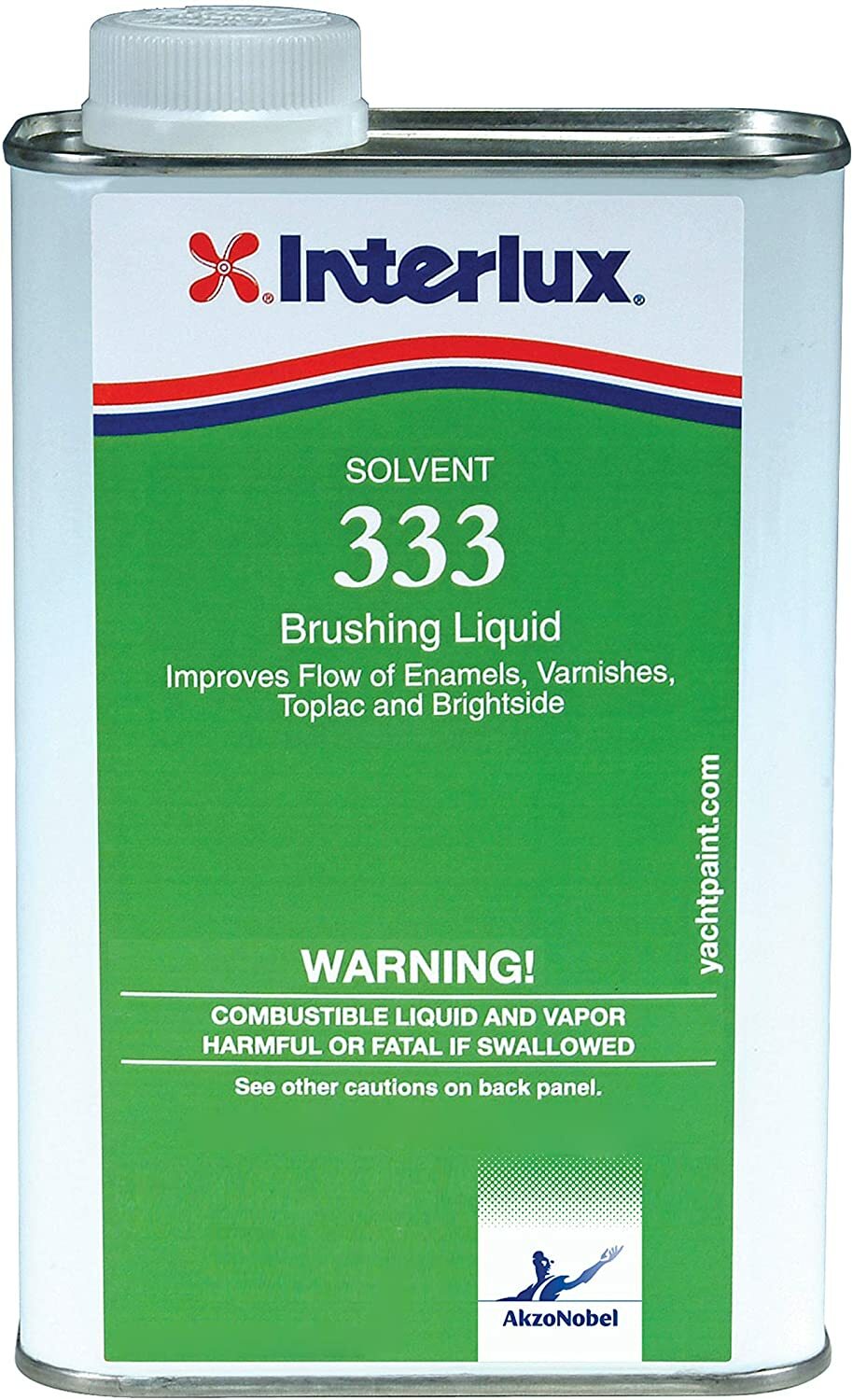 Interlux 333 Solvent Brushing Liquid for Enamel Varnishe Brightside Gallon 333G