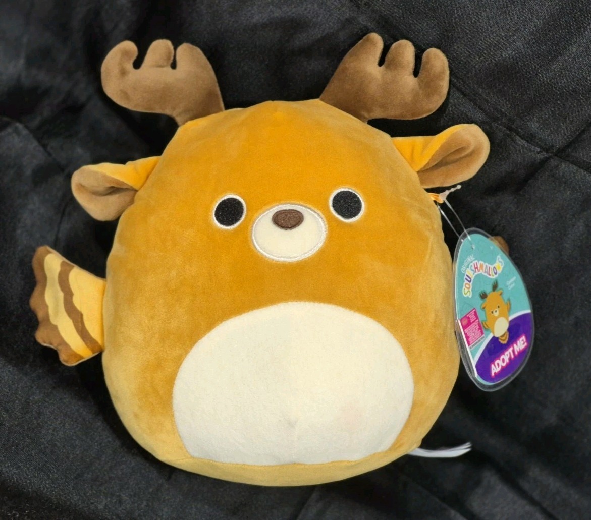 Squishmallows Caelum Cervi 8" From Game Adopt Me ROBLOX Soft Plush NWT