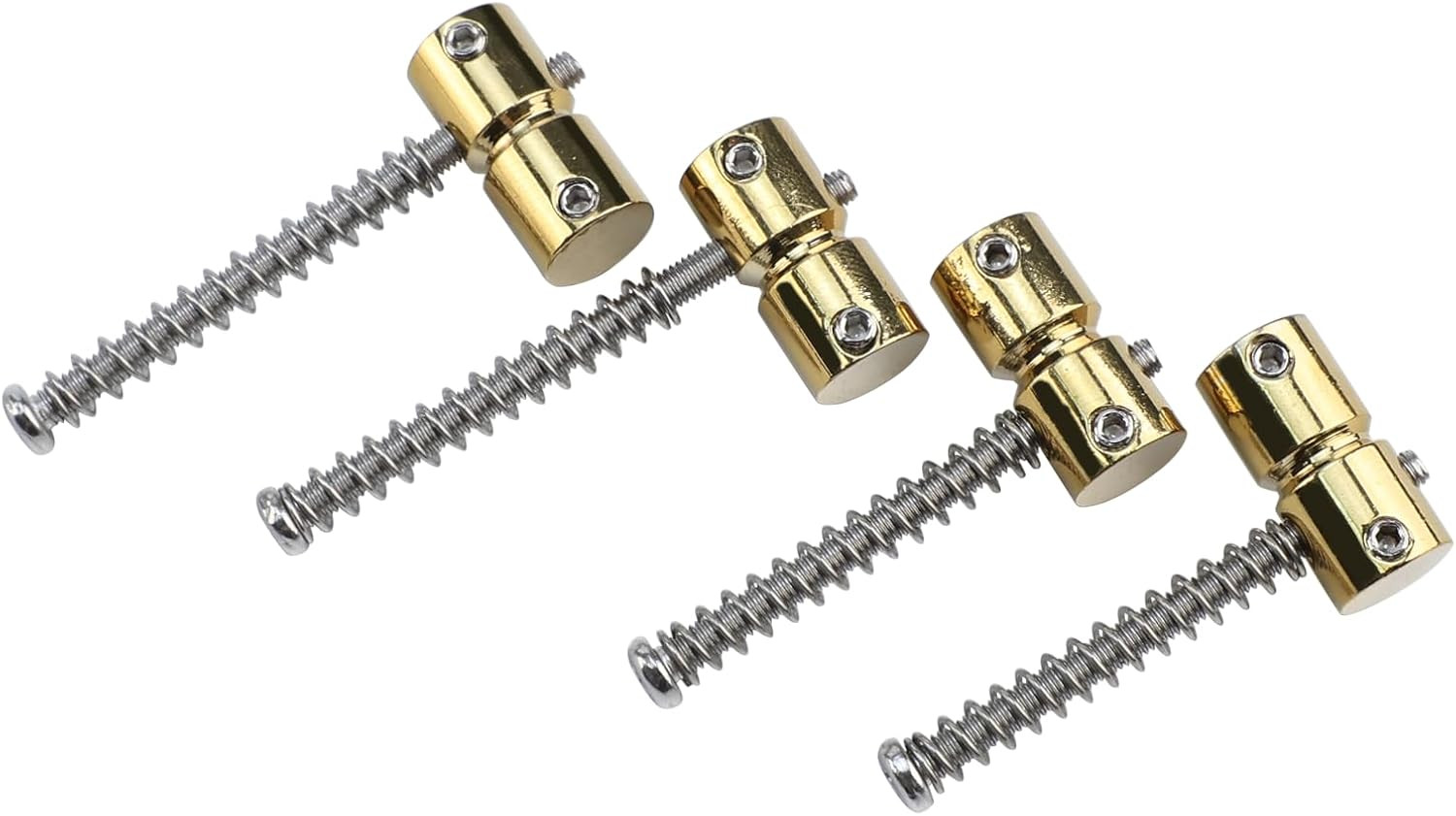 4pcs Brass Bass Guitar Bridge Saddles Fit Precision/Jazz Bass