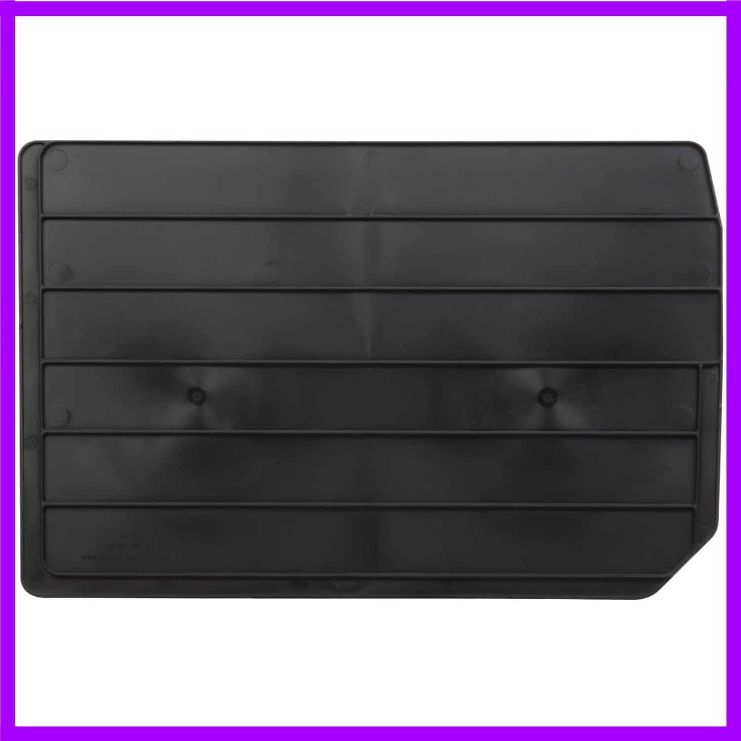 Customizable Length Dividers for AkroBins: 3-Pack Black Inserts for Organization
