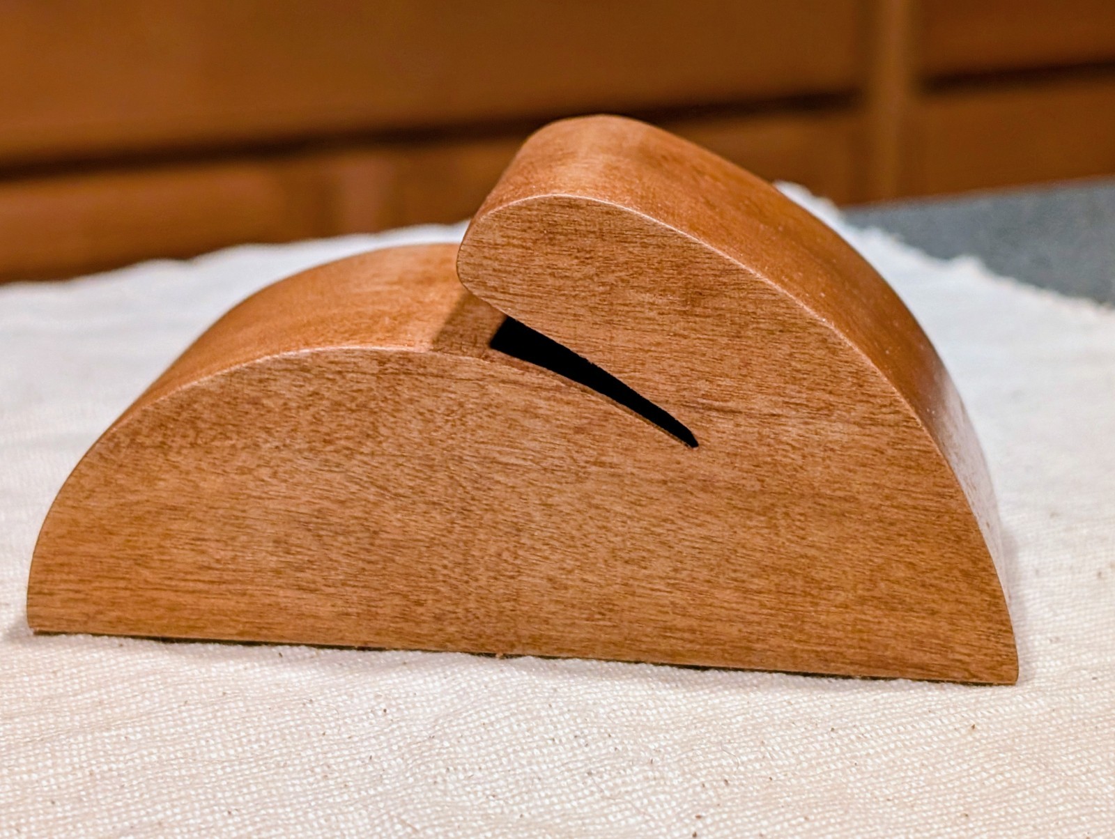 Jigsaw Puzzle Lid Holder stand- Solid Maple - Handmade
