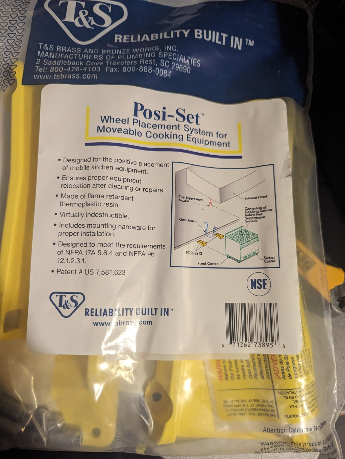 T&S Brass - POSI-SET - Appliance Locator Set