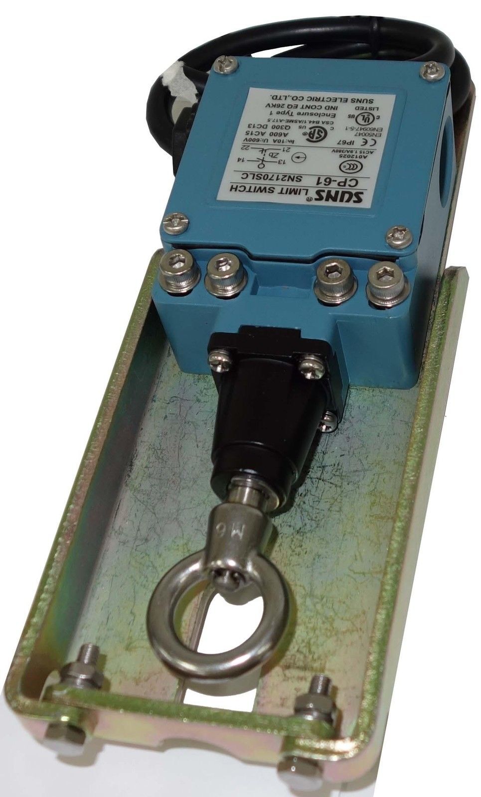 SUNS CP-61 (5-Wire) Anti-Two Block A2B Crane Cable Pull Safety Switch 1NO 1NC