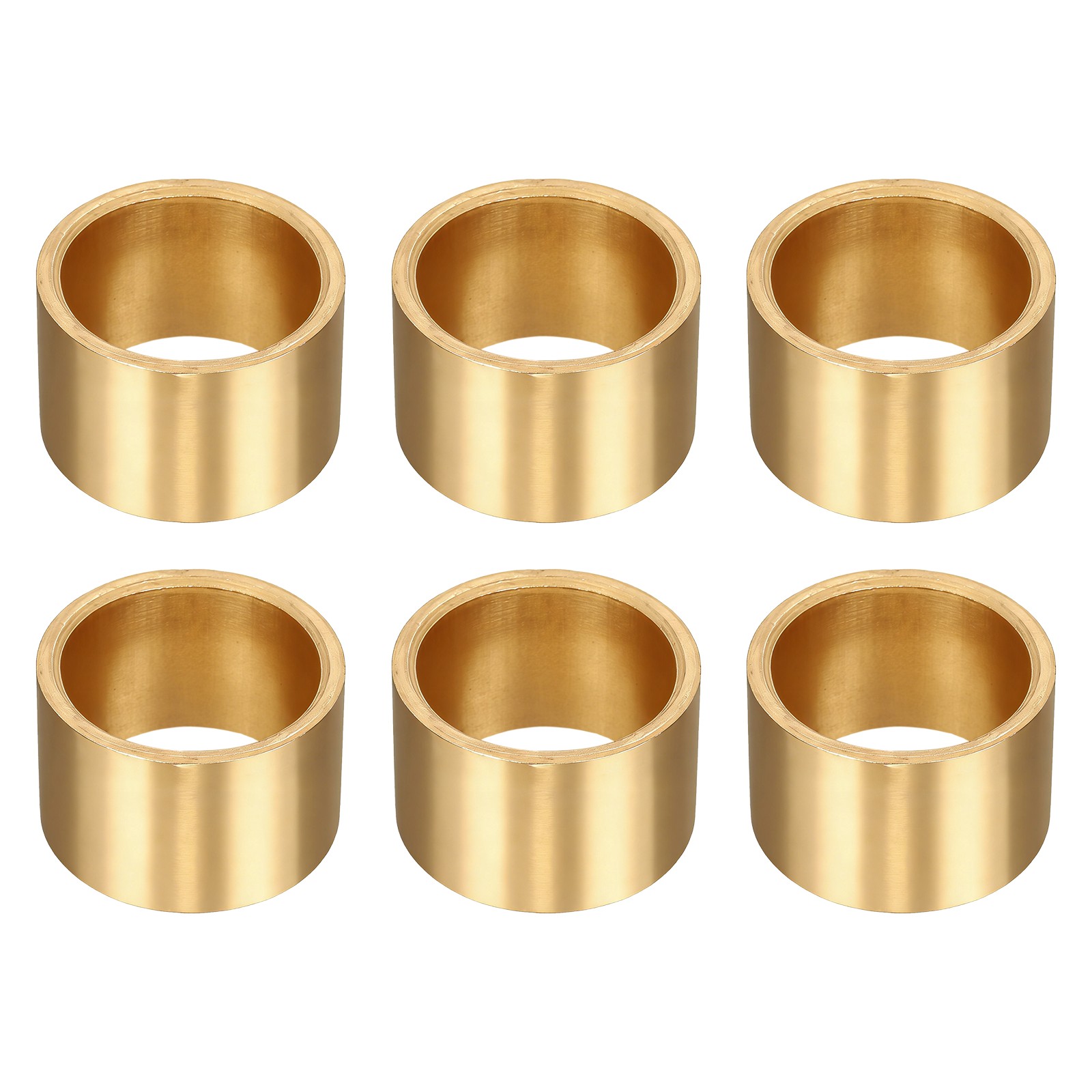 6Pcs Sleeve Bearings 25x30x20mm Self-Lubricating Sintered Bronze Bushings