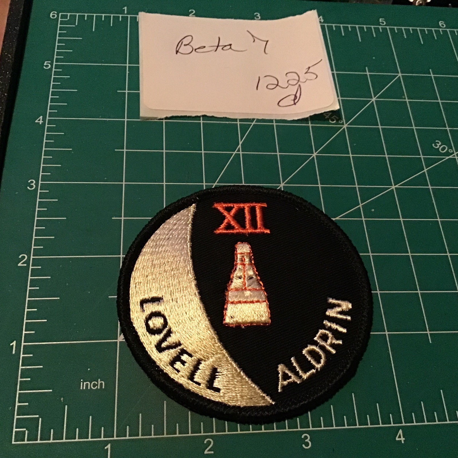 NASA Apollo 12 Lovell Aldrin Patch