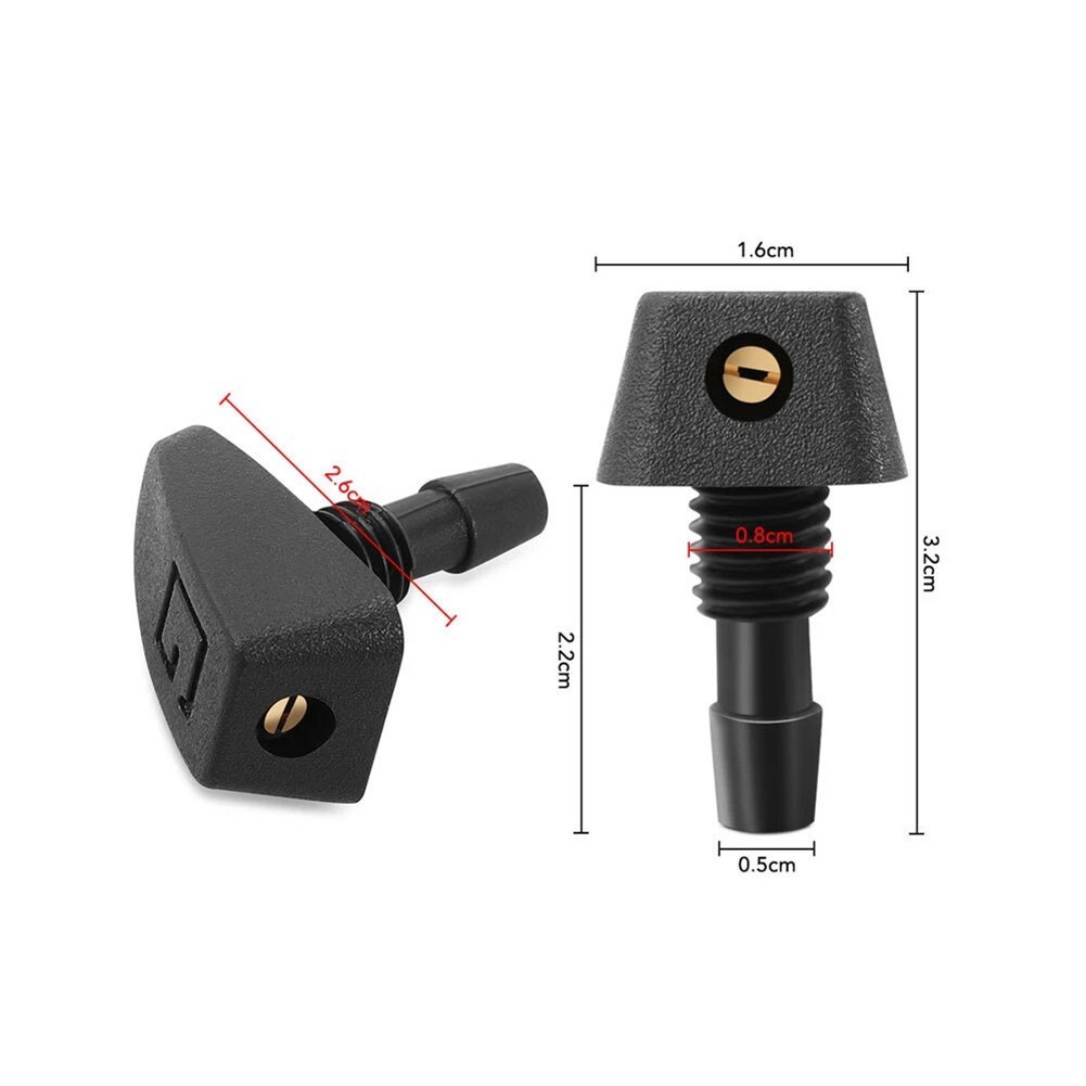 2PCS car front windshield wiper nozzle spray kit for efficient cleaning