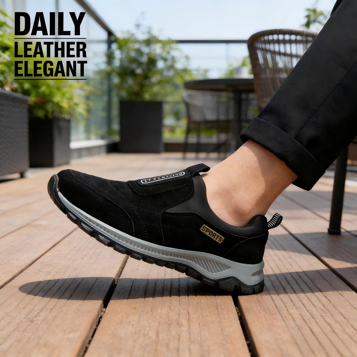 Men's Loafer Slip On Shoes Casual Walking Sneakers Lightweight Athletic Outdoor