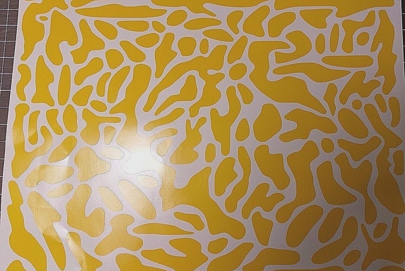 VINYL HIGH BAKE HEAT GUN STENCIL- MULTI-CAM-For Cerakote, DuraCoat (READY TO GO)