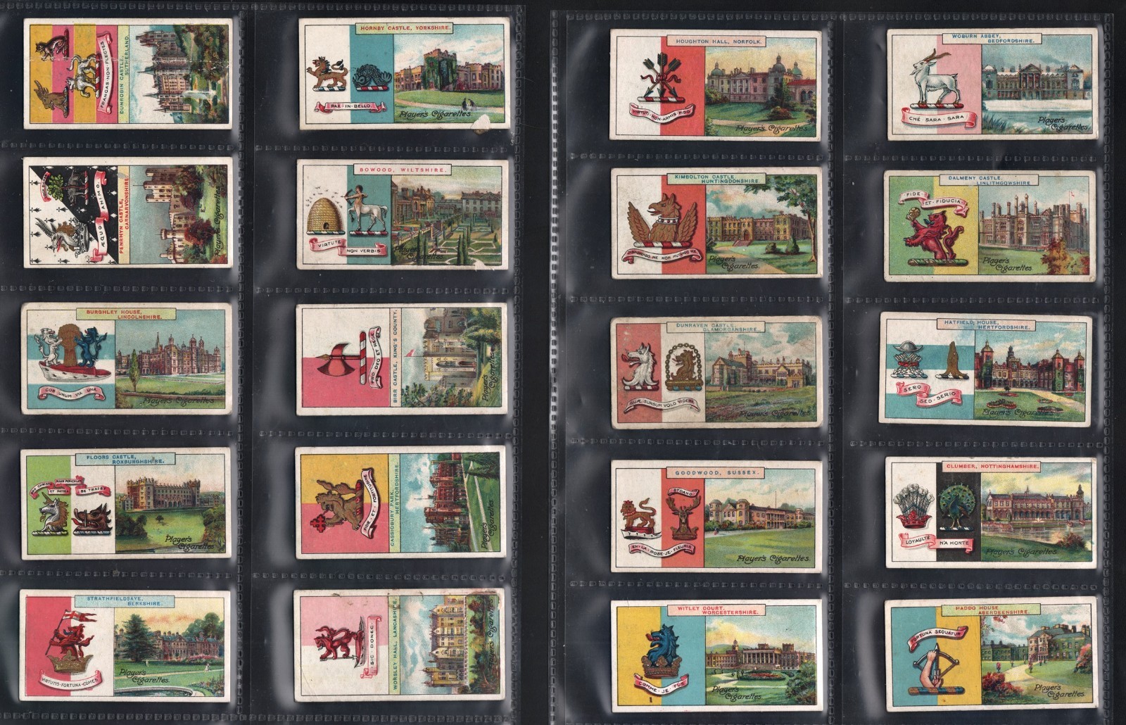 1909 Cigarette Cards John Player Tobacco Country  Seats  Set of 50