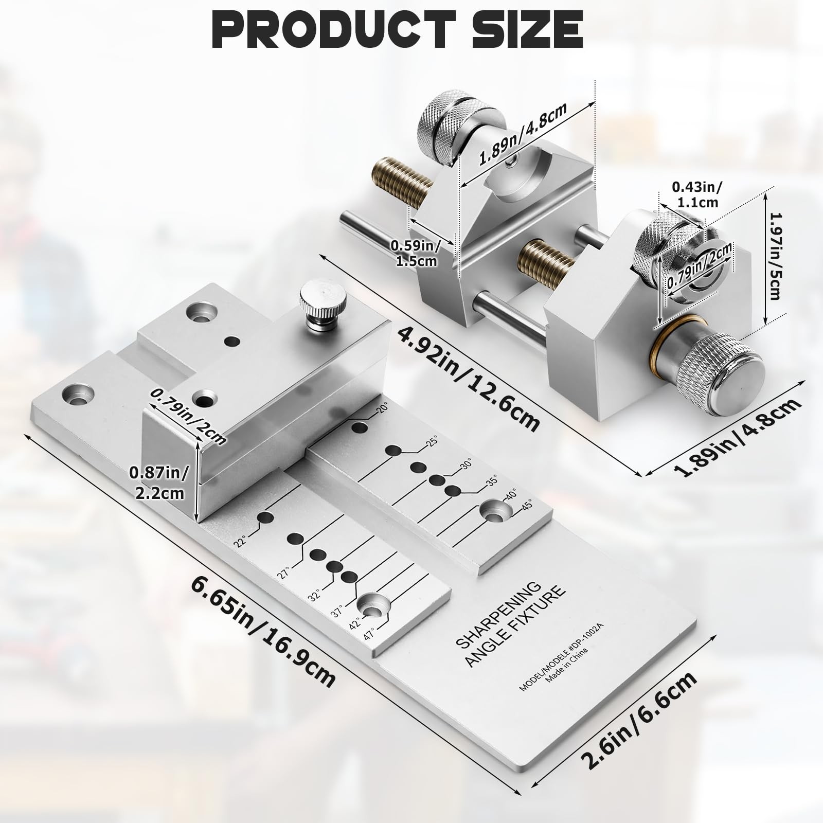 Chisel Sharpening Jig, Lightweight Honing Guide System with Adjustable Angle ...
