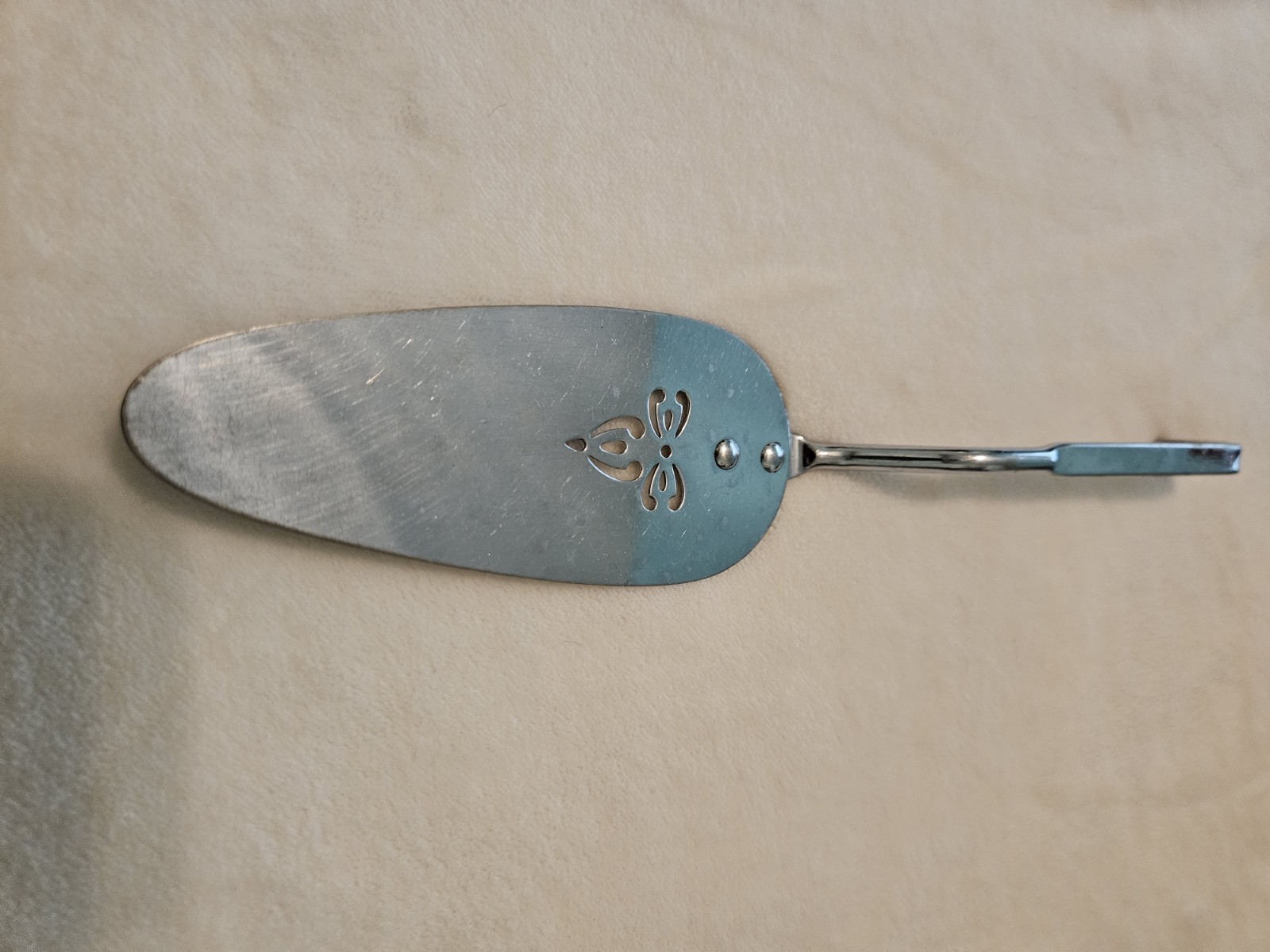 Rare Vtg Alfra Italy Pierced Pie Cake Server Mid Century Fratelli Alessi Ornate