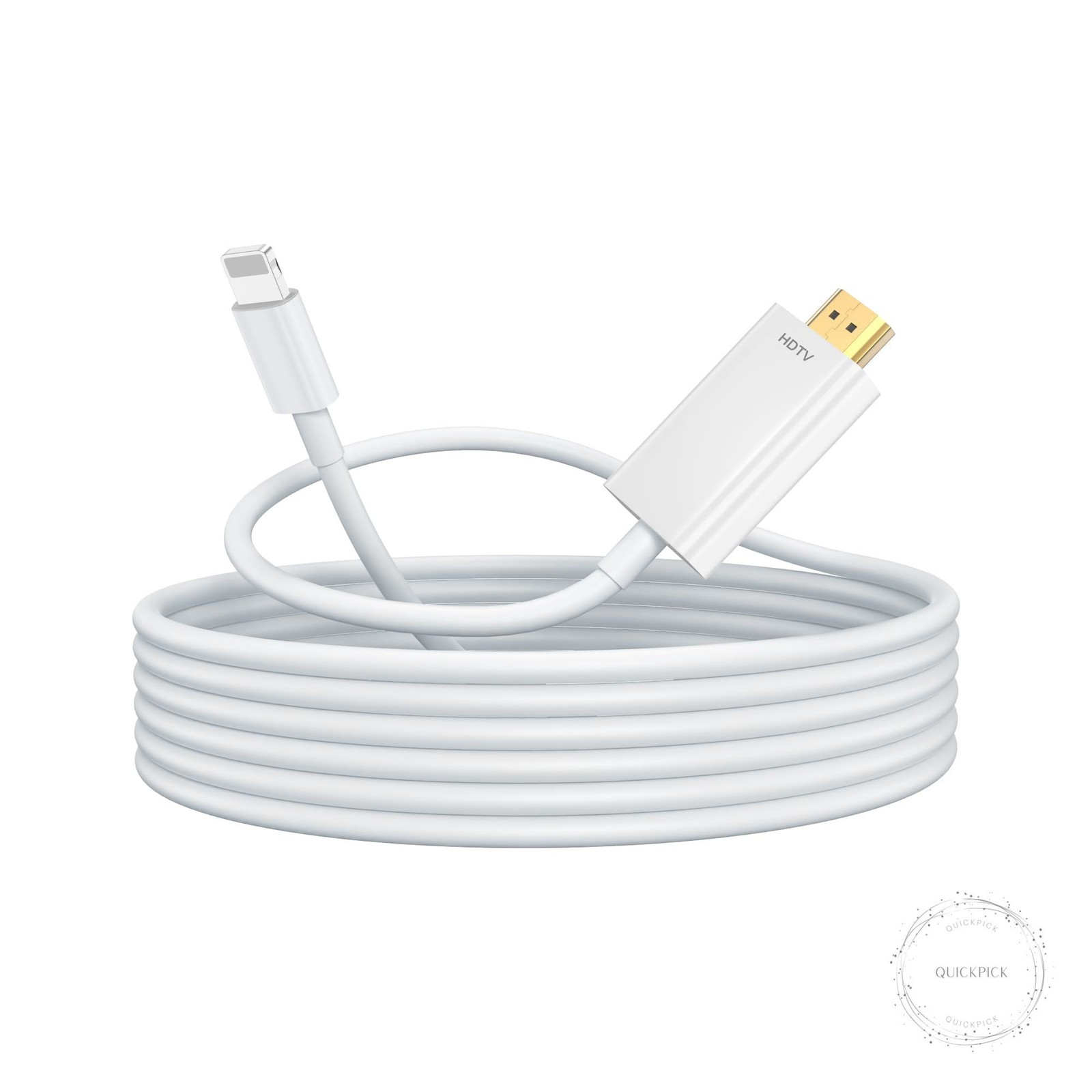 Lightning to HDMI Cable 6ft HDMI Cable for iPhone Digital AV Adapter, 1080P HD