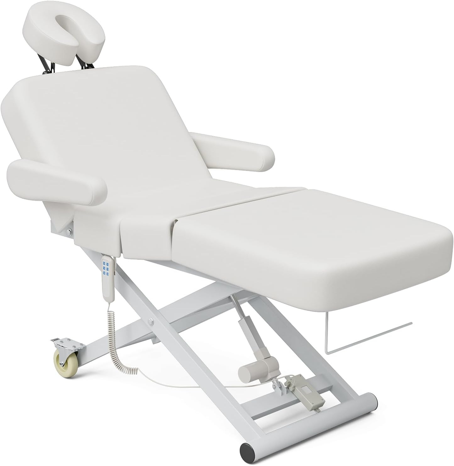 3 Motor Fully Electric Massage Table Professional with Face Cradle, Customized A