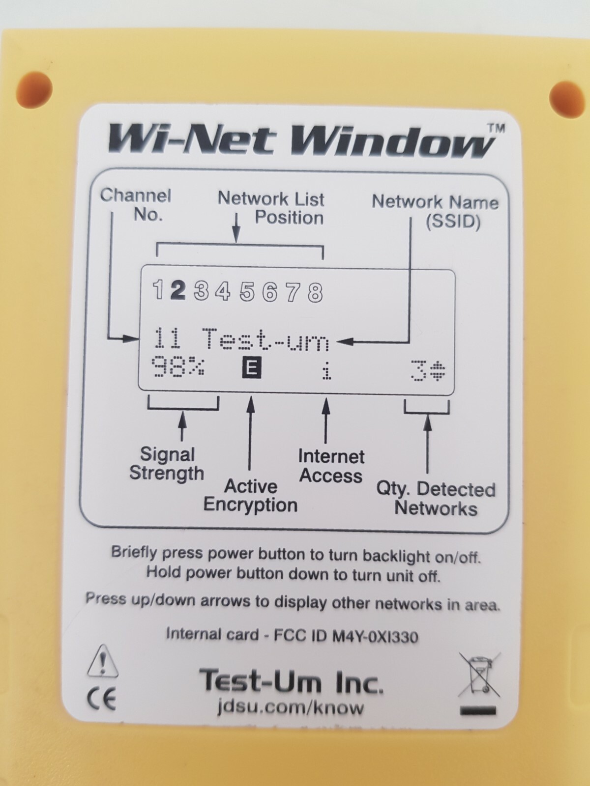 Jdsu.com /know Wi-Net Window Wireless Tester
